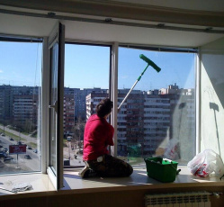 Мытье окон в однокомнатной квартире Семёнов